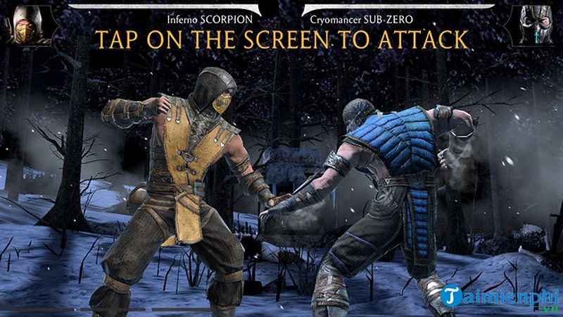 Giao diện Mortal Kombat Mobile