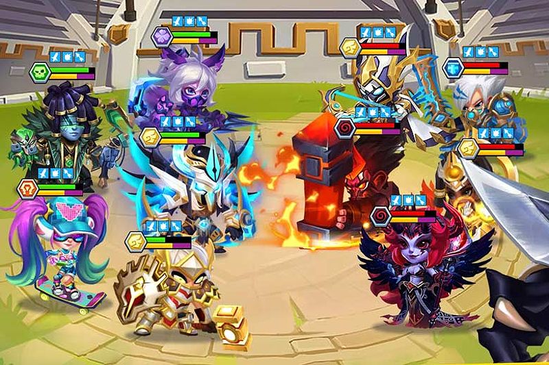 Hệ thống anh hùng trong TapTap Heroes